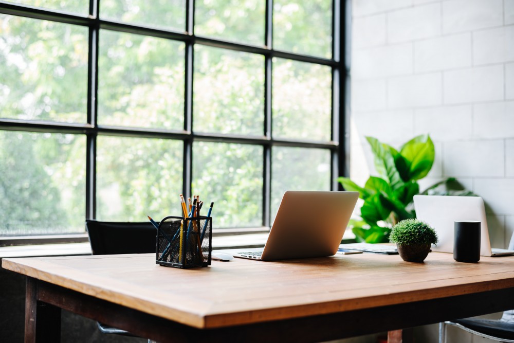 office desk working from home