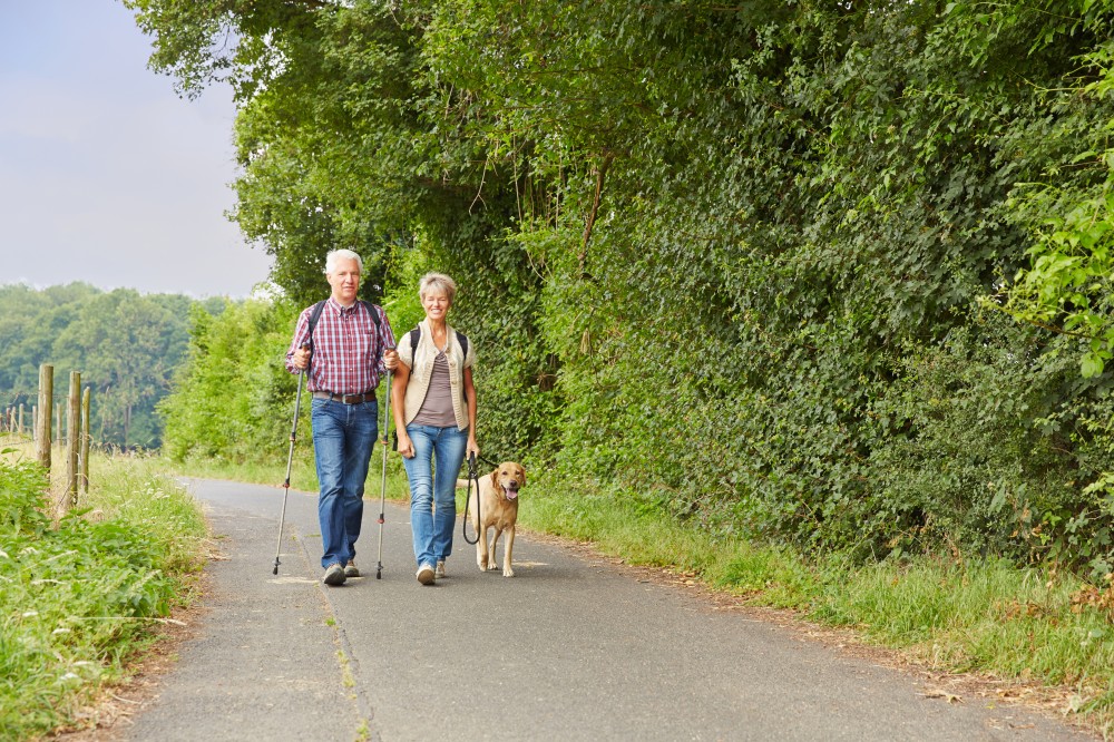 Grandparents Walking